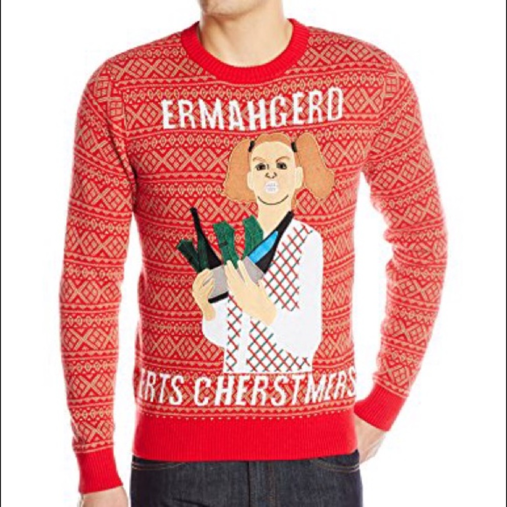 Alex Stevens Meme Themed Ugly Christmas Sweater